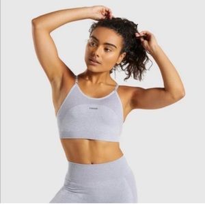 Gymshark flex sports bra blue/grey
